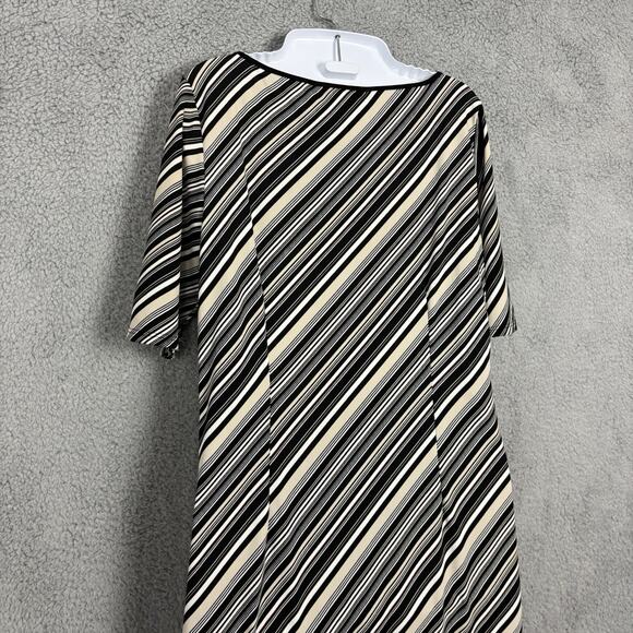 Max Studio y2k Womens Striped Dress Size Medium Retro Hippie Made USA vintage - Picture 5 of 15